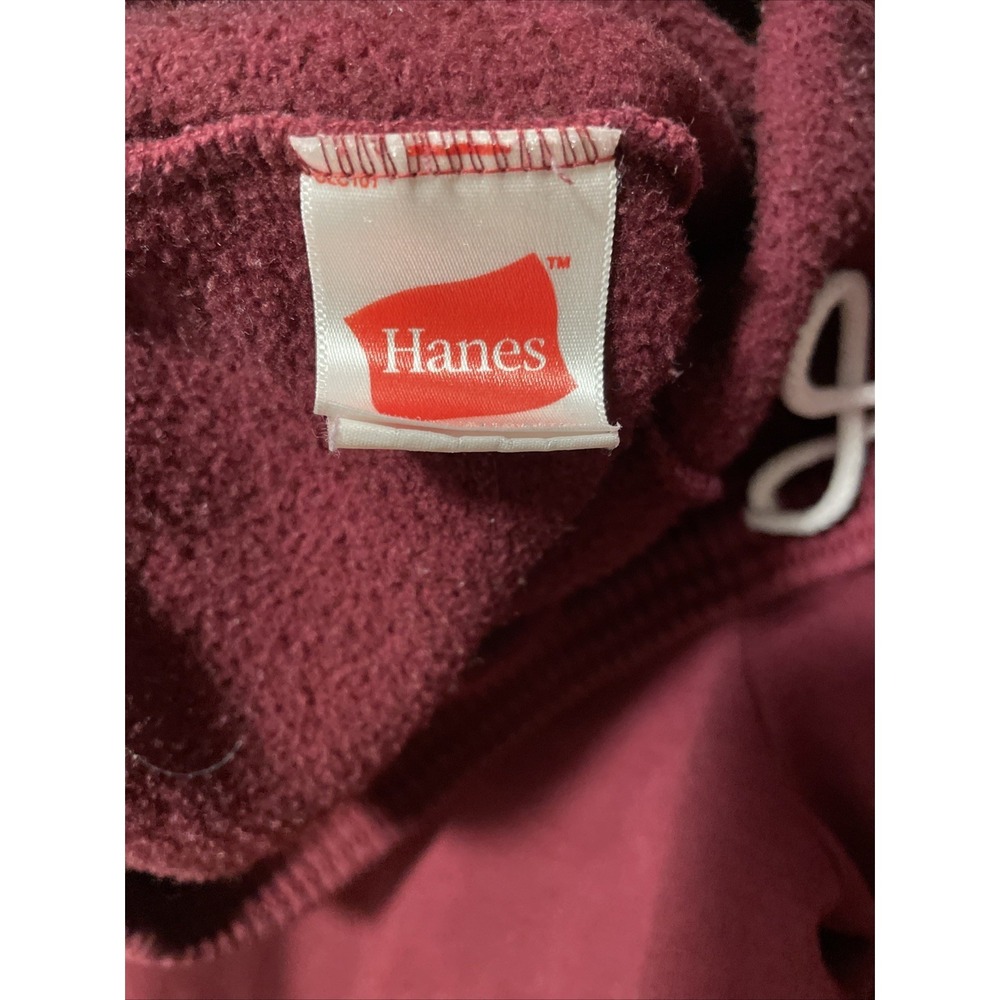 Vintage 90s Hanes Baggy Maroon Drawstring Sweatpants Joggers Size M Made in USA - Picture 7 of 8